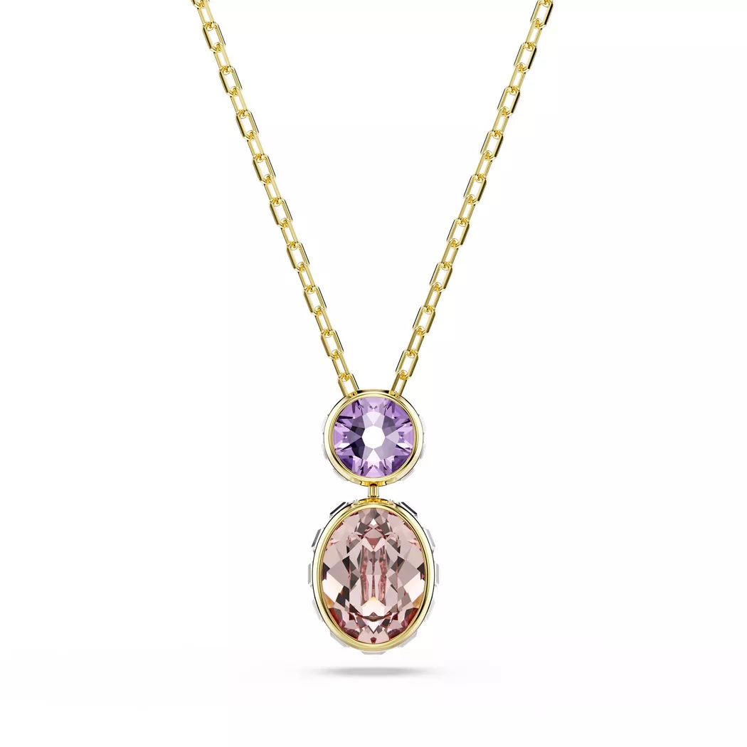 Swarovski - Halskette, Chroma, 38cm, Goldfarben 2