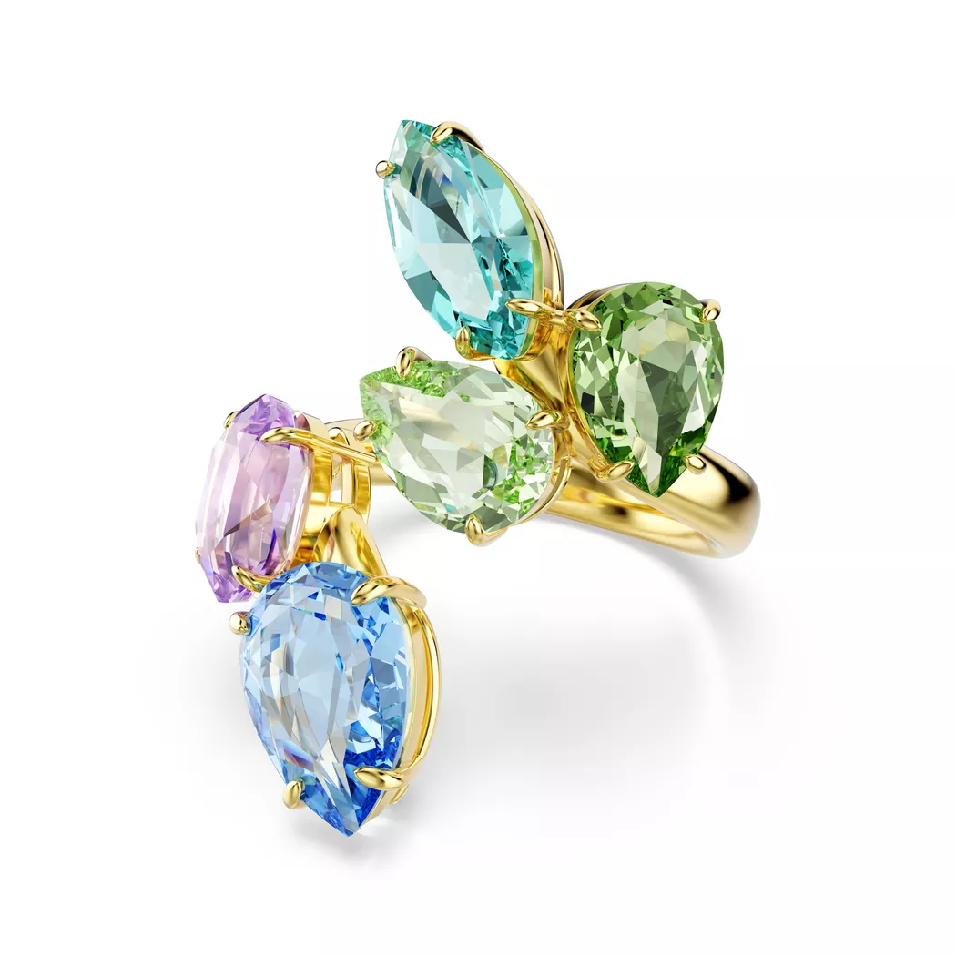 Swarovski - Ring, Gema, 50, Goldfarben