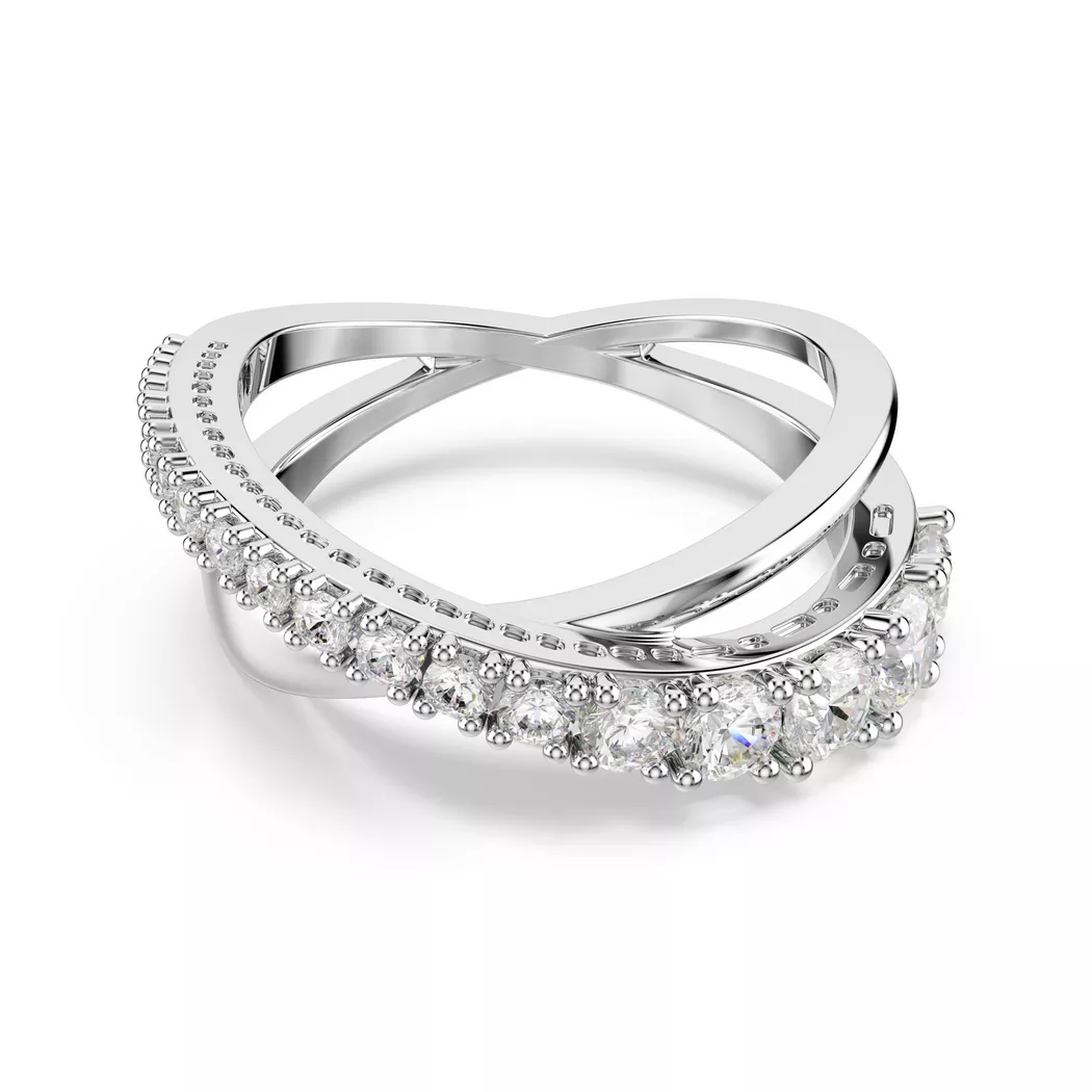 Swarovski - Ring, Hyperbola, 50, Silberfarben