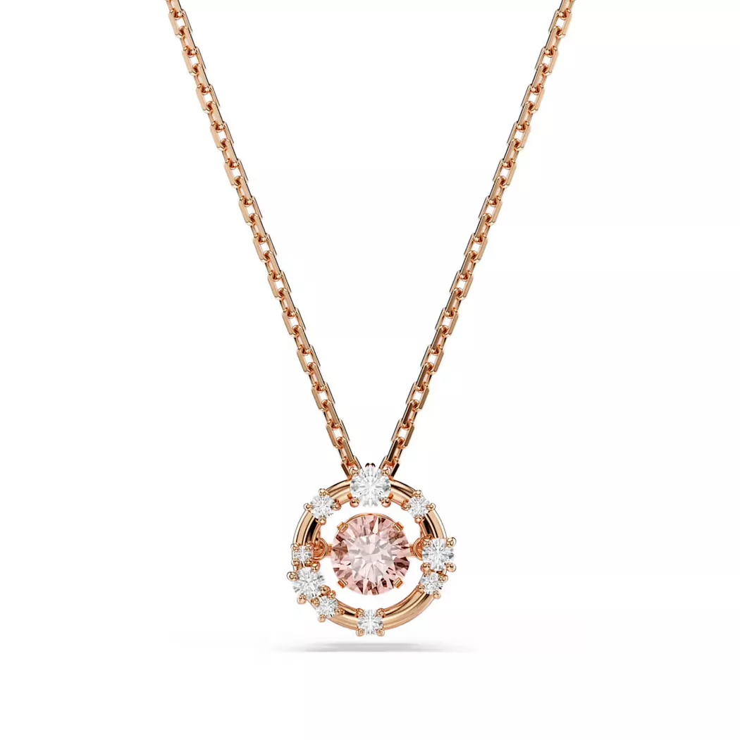 Swarovski - Halskette, Constella, 38cm, Roségoldfarben