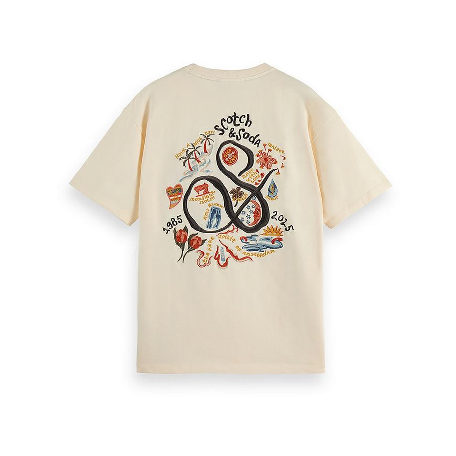 Scotch & Soda T-shirt con logo ricamato  