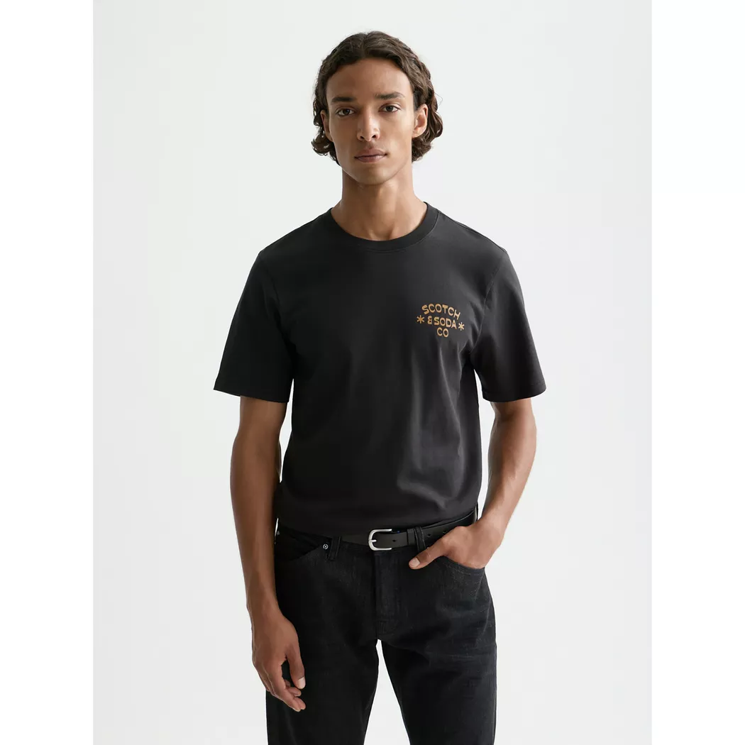 Scotch & Soda T-shirt à Manches Courtes 183186 Meteorite L Homme