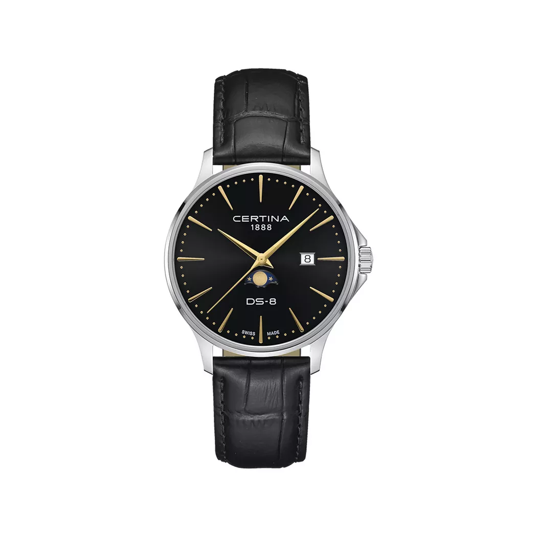 Certina - Analoguhr, DS-8 Moonphase, 38mm, Braun