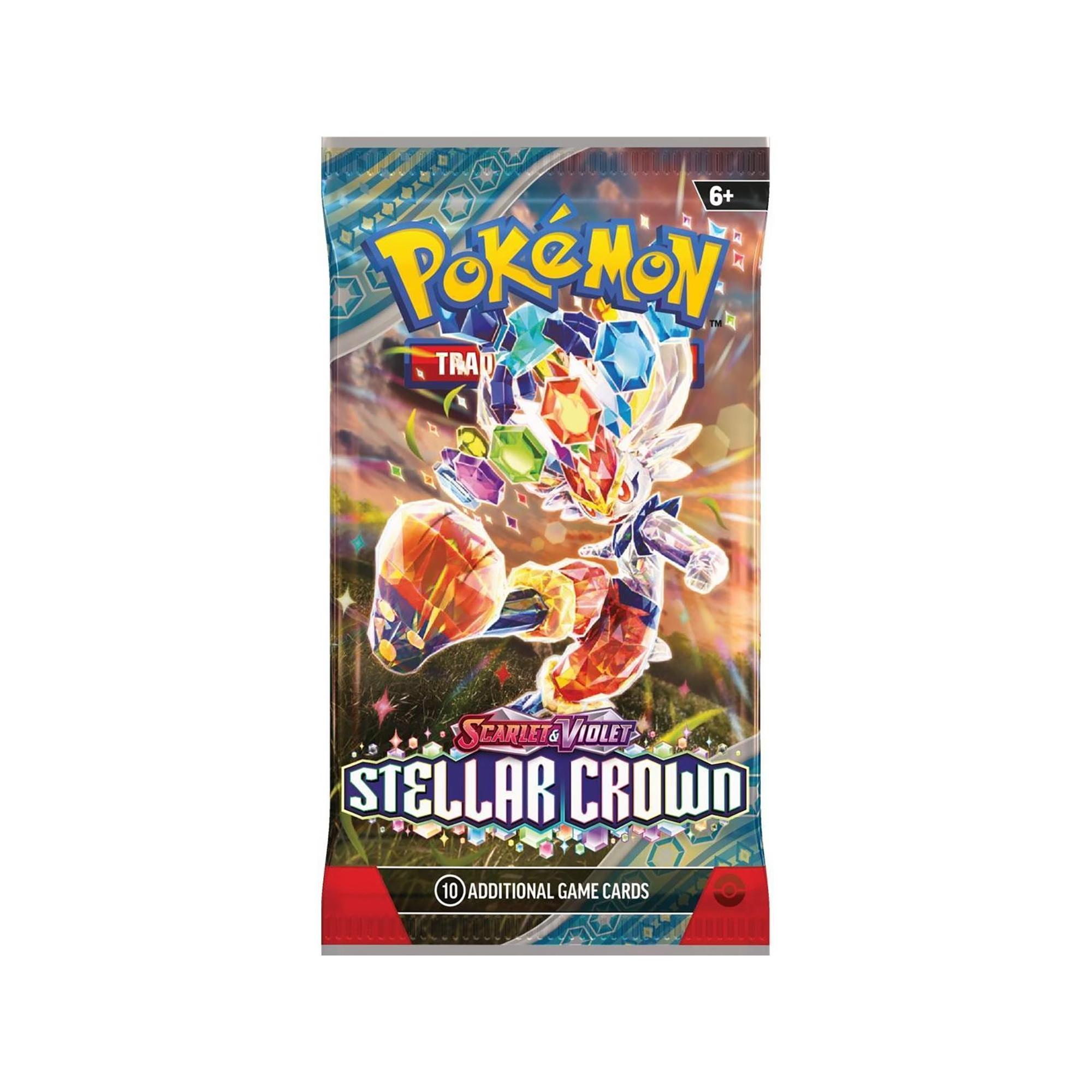 Pokémon  Scarlet & Violet Stellar Crown Booster Pack, inglese, modelli assortiti 