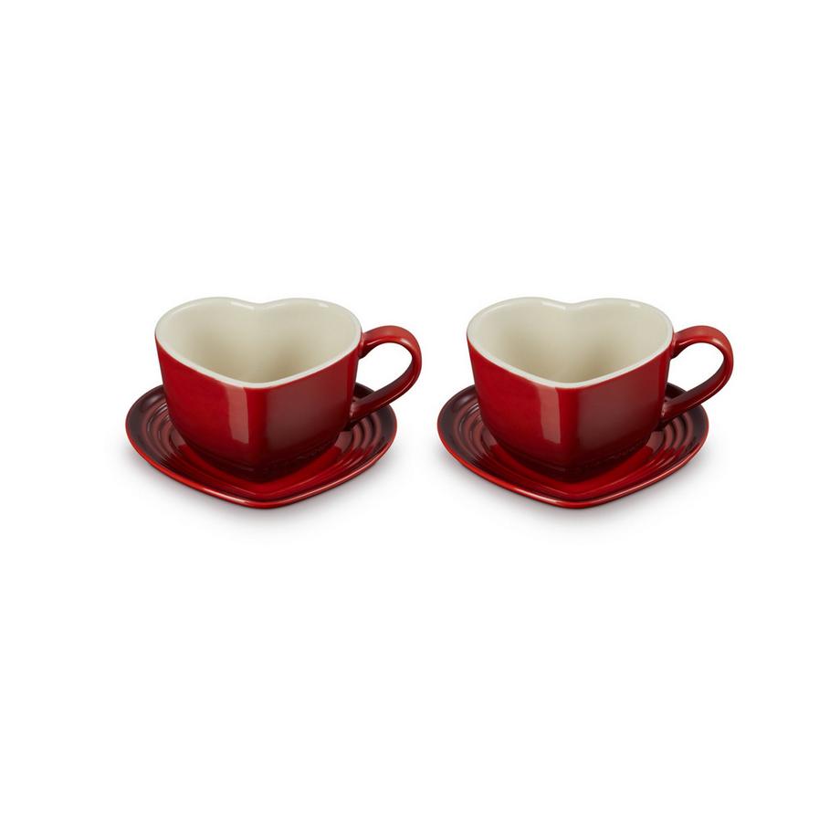 LE CREUSET Set di tazze Cuore 