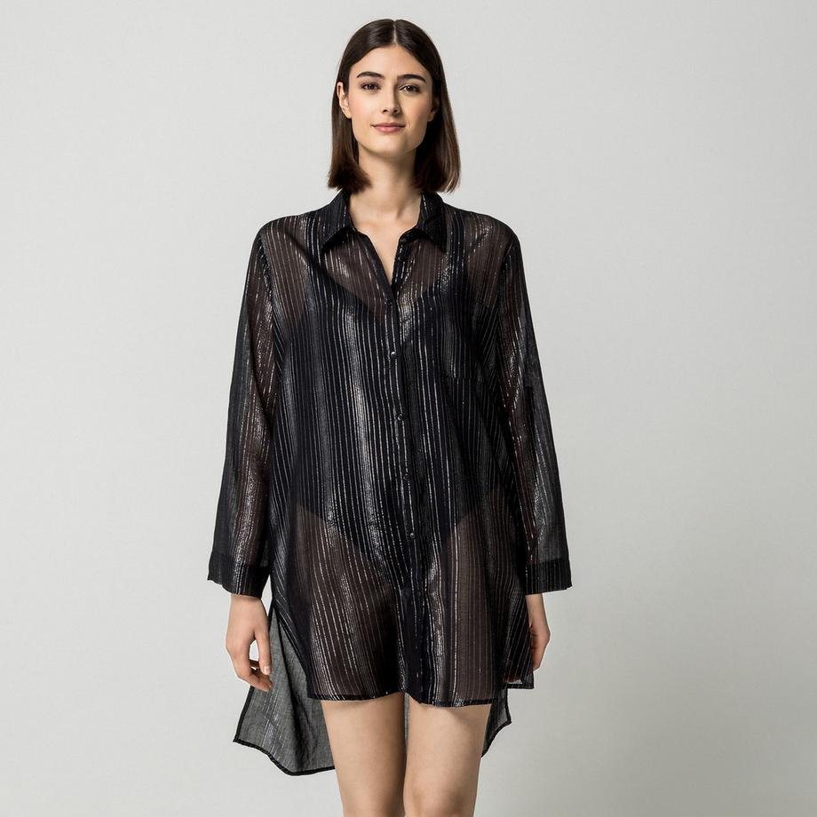 Robe tunique, manches courtes