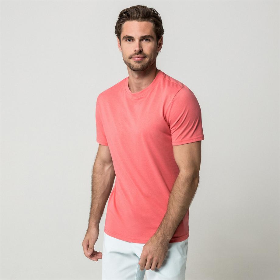 T-shirt, col rond, manches courtes