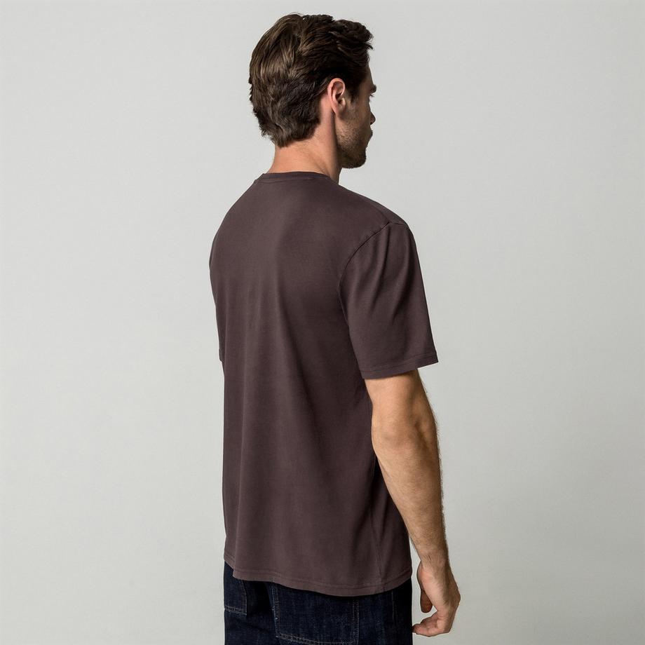 Manor Man T-shirt col en V  