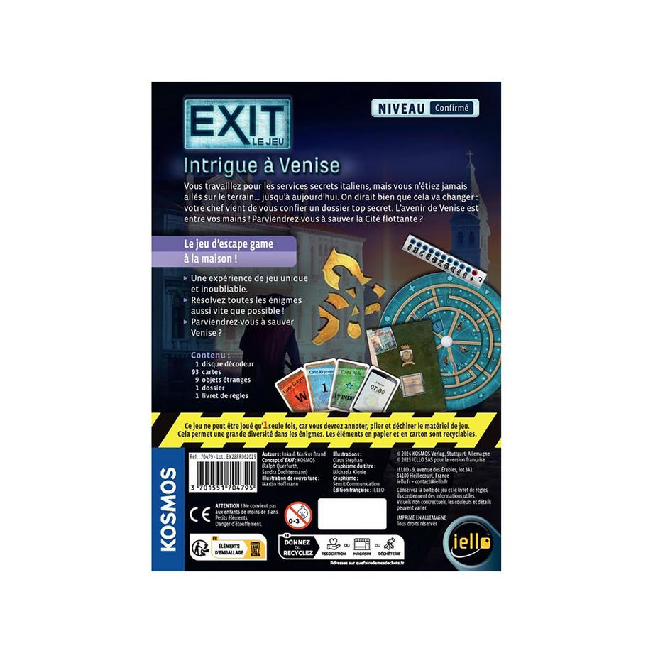 iello  Exit Intrique à Venise, francese 