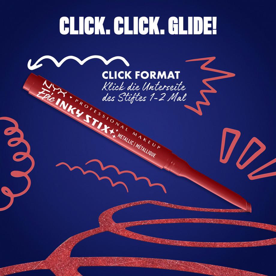 NYX-PROFESSIONAL-MAKEUP  Epic Inky Stix Cream Gel-Eyeliner Waterproof  