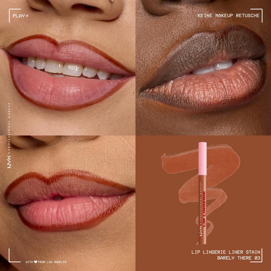 NYX-PROFESSIONAL-MAKEUP  Lip Lingerie Lip Liner Stain Seamless All Day Stain Waterproof 