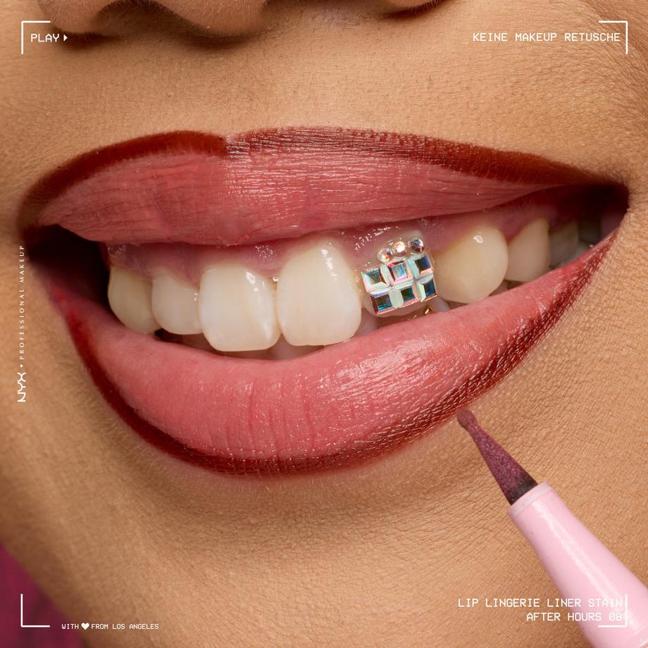 NYX-PROFESSIONAL-MAKEUP  Lip Lingerie Lip Liner Stain Seamless All Day Stain Waterproof 