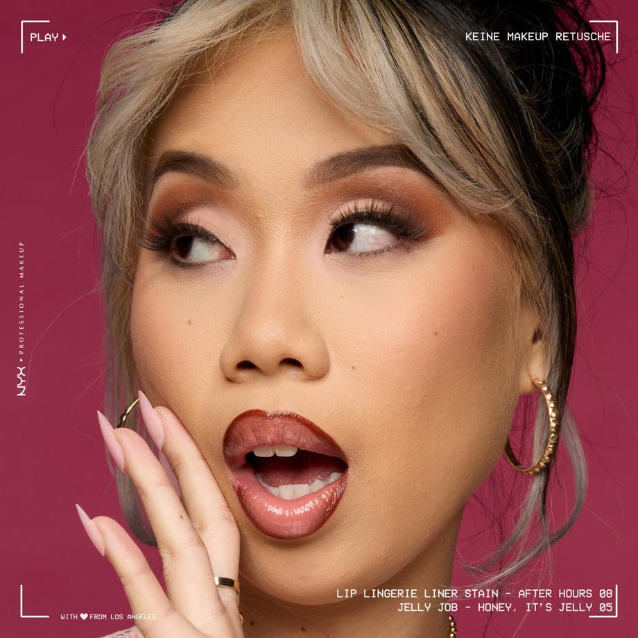 NYX-PROFESSIONAL-MAKEUP  Lip Lingerie Lip Liner Stain Seamless All Day Stain Waterproof 