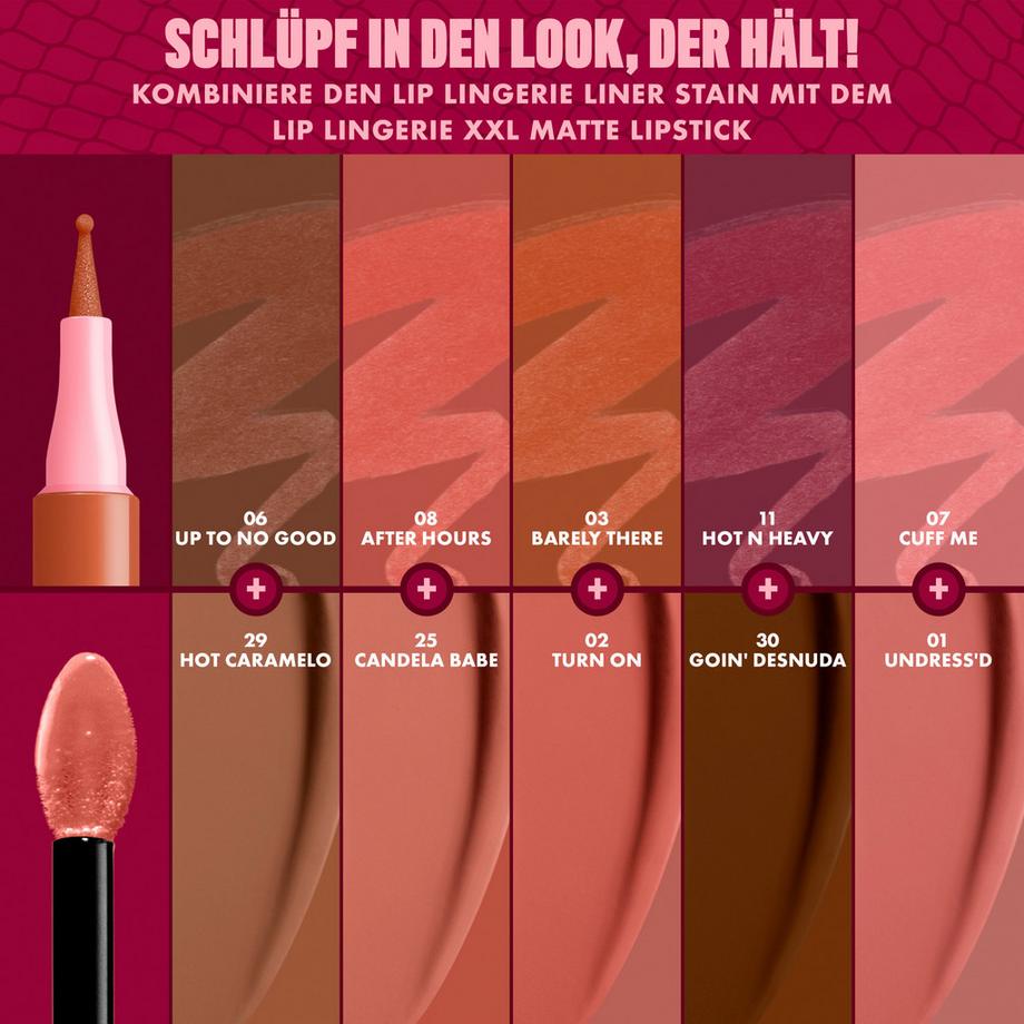 NYX-PROFESSIONAL-MAKEUP  Lip Lingerie Lip Liner Stain Seamless All Day Stain Waterproof 