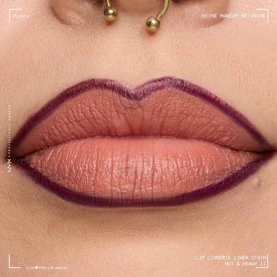 NYX-PROFESSIONAL-MAKEUP  Lip Lingerie Lip Liner Stain Seamless All Day Stain Waterproof 