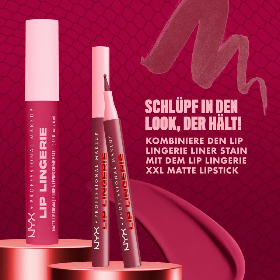 NYX-PROFESSIONAL-MAKEUP  Lip Lingerie Lip Liner Stain Seamless All Day Stain Waterproof 