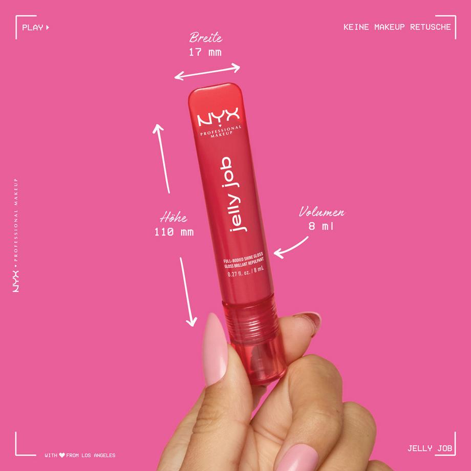 NYX-PROFESSIONAL-MAKEUP  Jelly Job Peptide Infused Jelly Gloss  