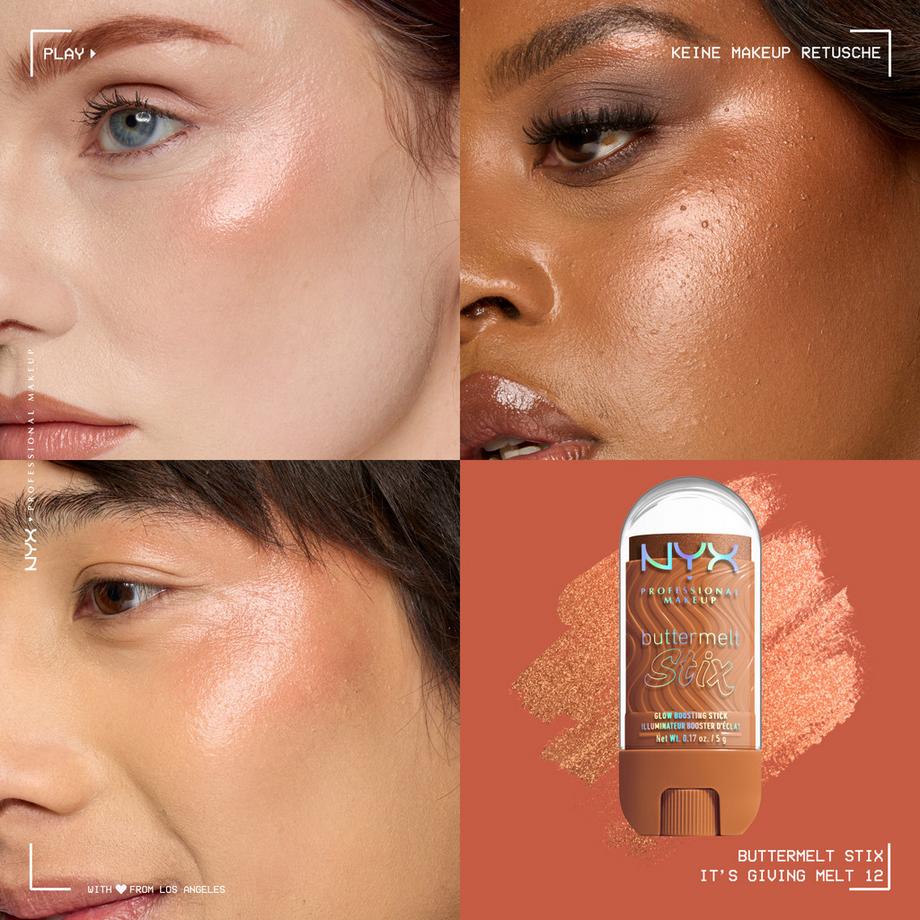NYX-PROFESSIONAL-MAKEUP  Buttermelt Stix Glow Boosting Stix 