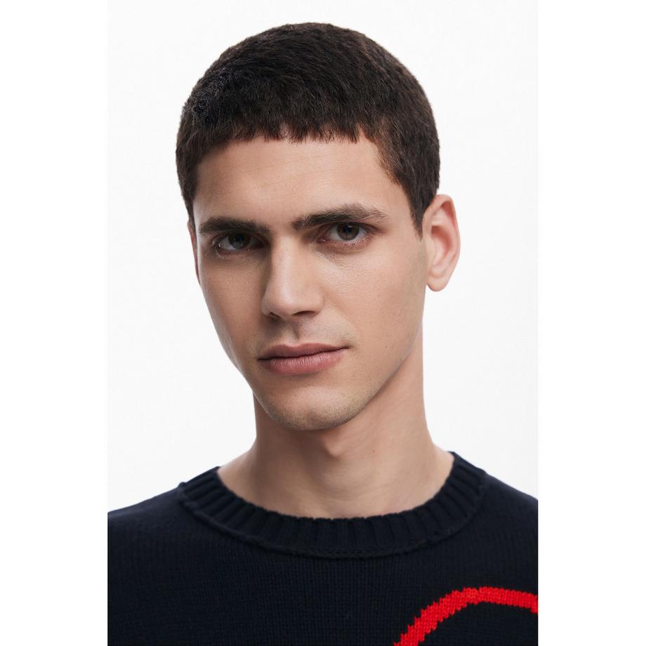 Desigual Mickey Mouse Pull Col Rond Oversized  