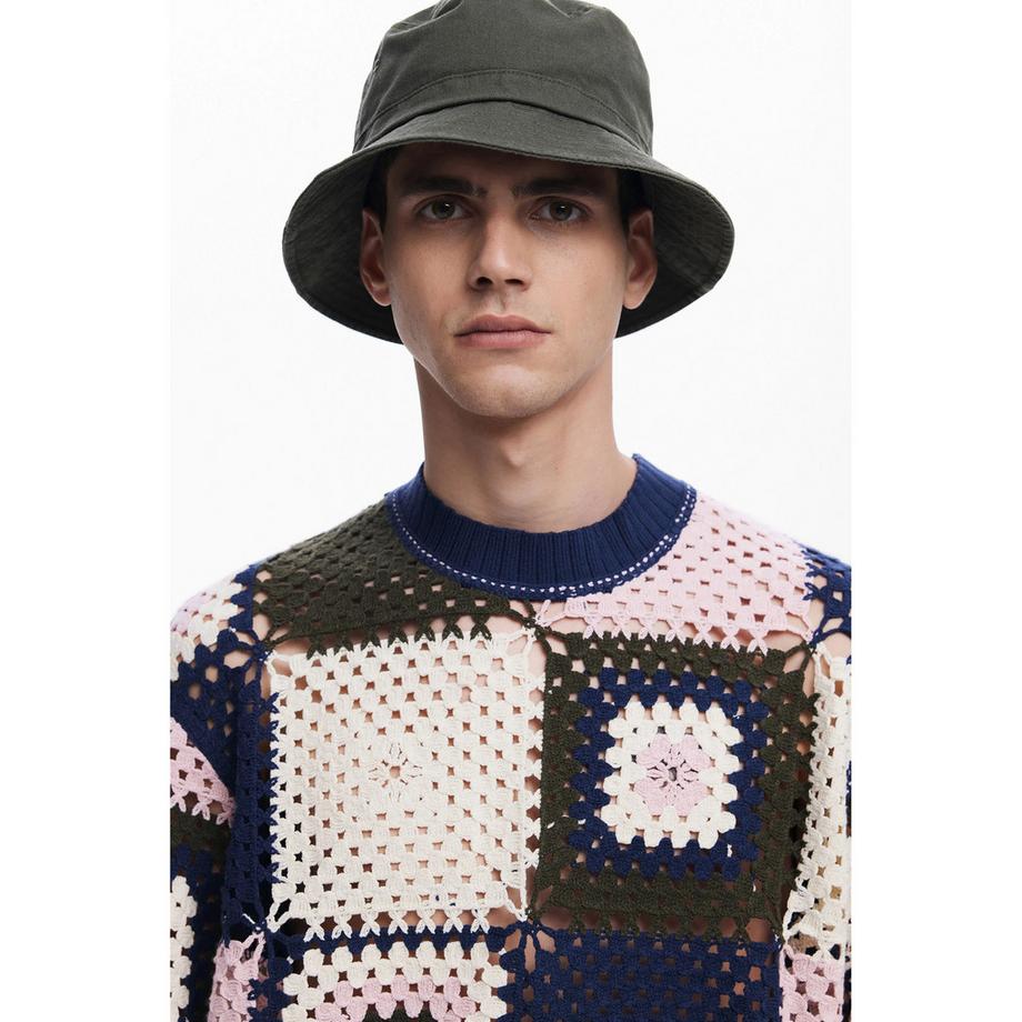 Desigual Felpa Patchwork all'Uncinetto  