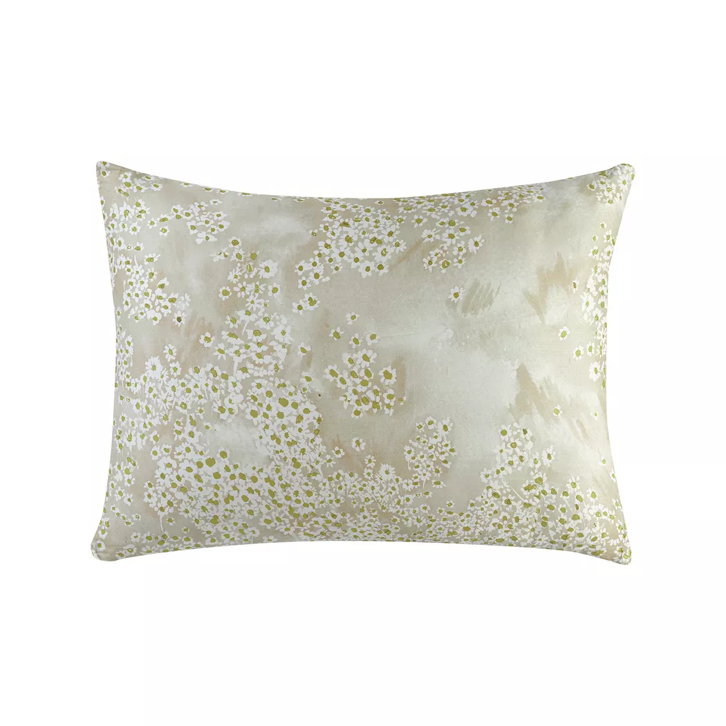 Kas - Kissenbezug, Daisy Kissenbezug mit Blumenmuster, 60 x 60 cm, Weiss