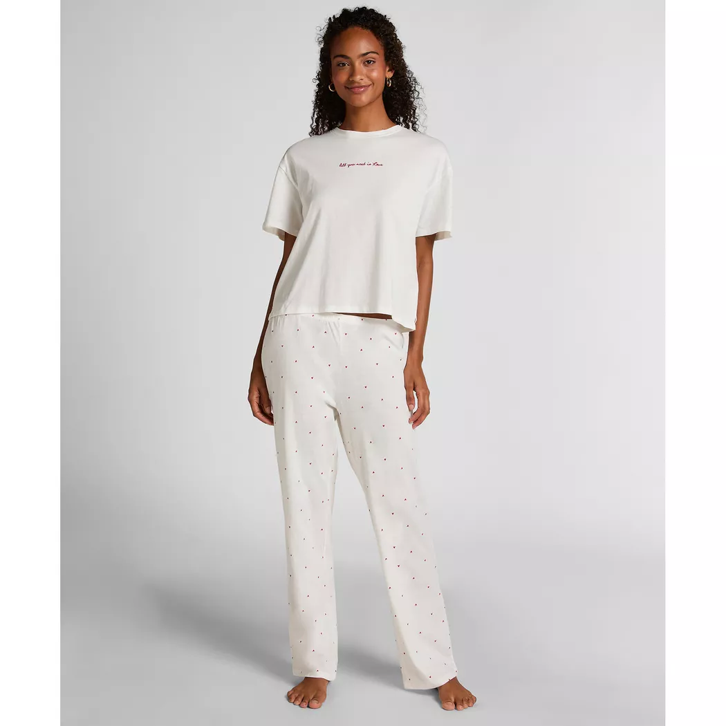 Hunkemöller - Pyjama-Set, für Damen, Weiss, Größe XL