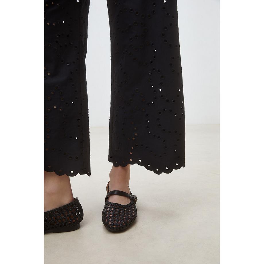 Suncoo Pantalon large à œillets  