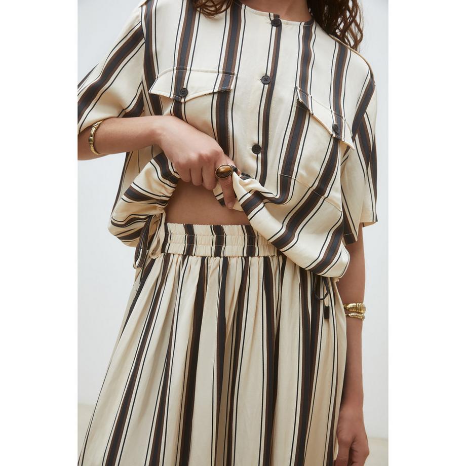 Suncoo Robe longue rayée  