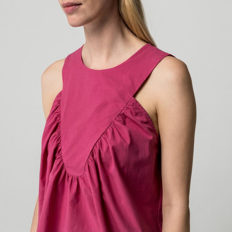 Suncoo T-shirt sans manches avec détails froncés  