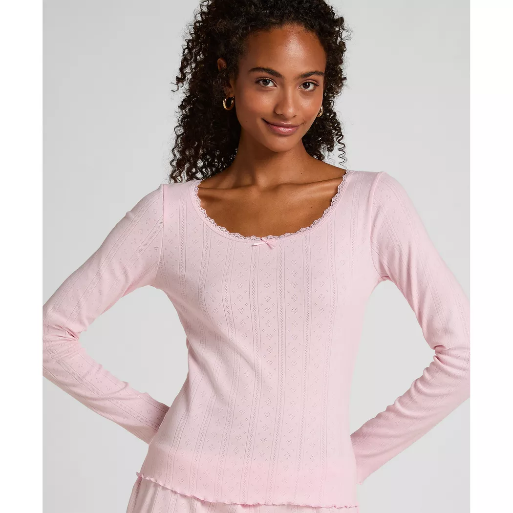 Hunkemöller - Bluse, für Damen, Altrosa, Größe M