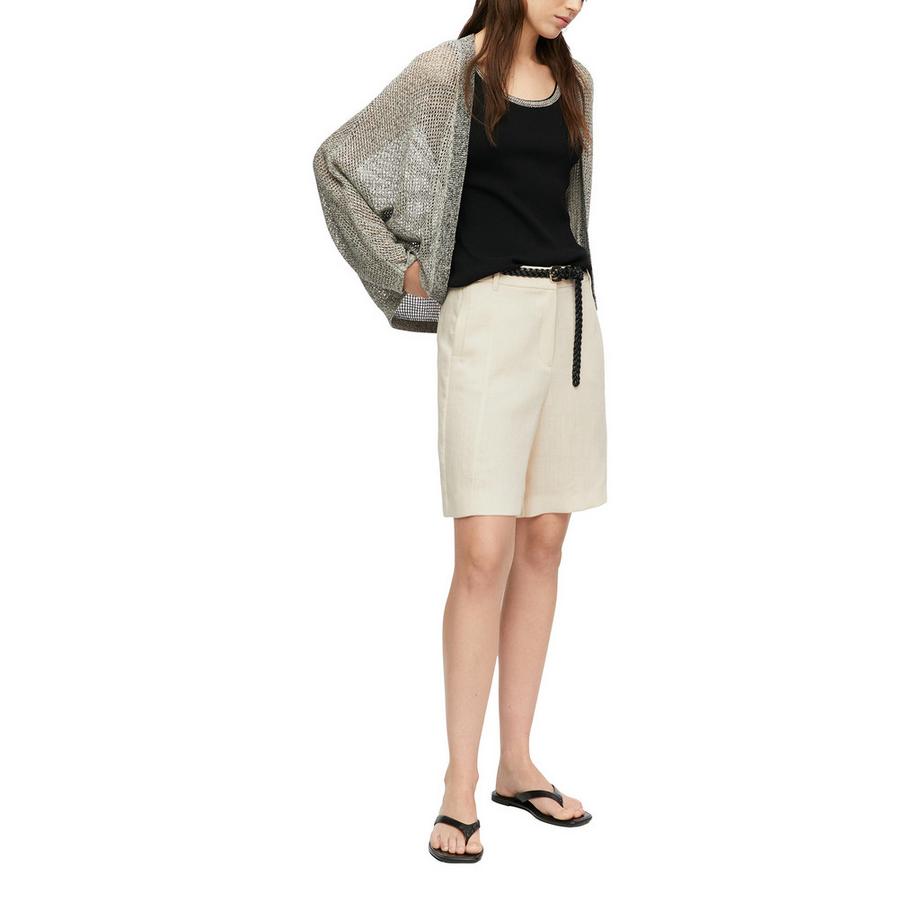 Comma Shorts mit Gürtel  
