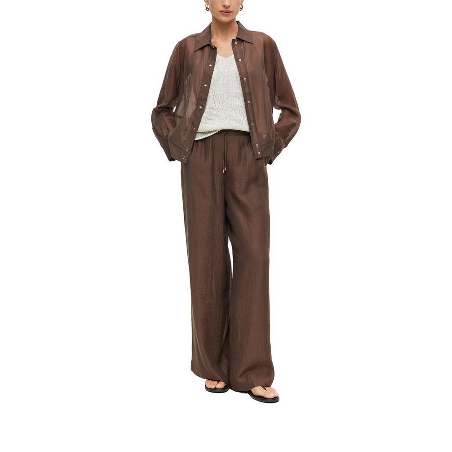 S. Oliver Black Label Pantaloni a gamba larga con coulisse  
