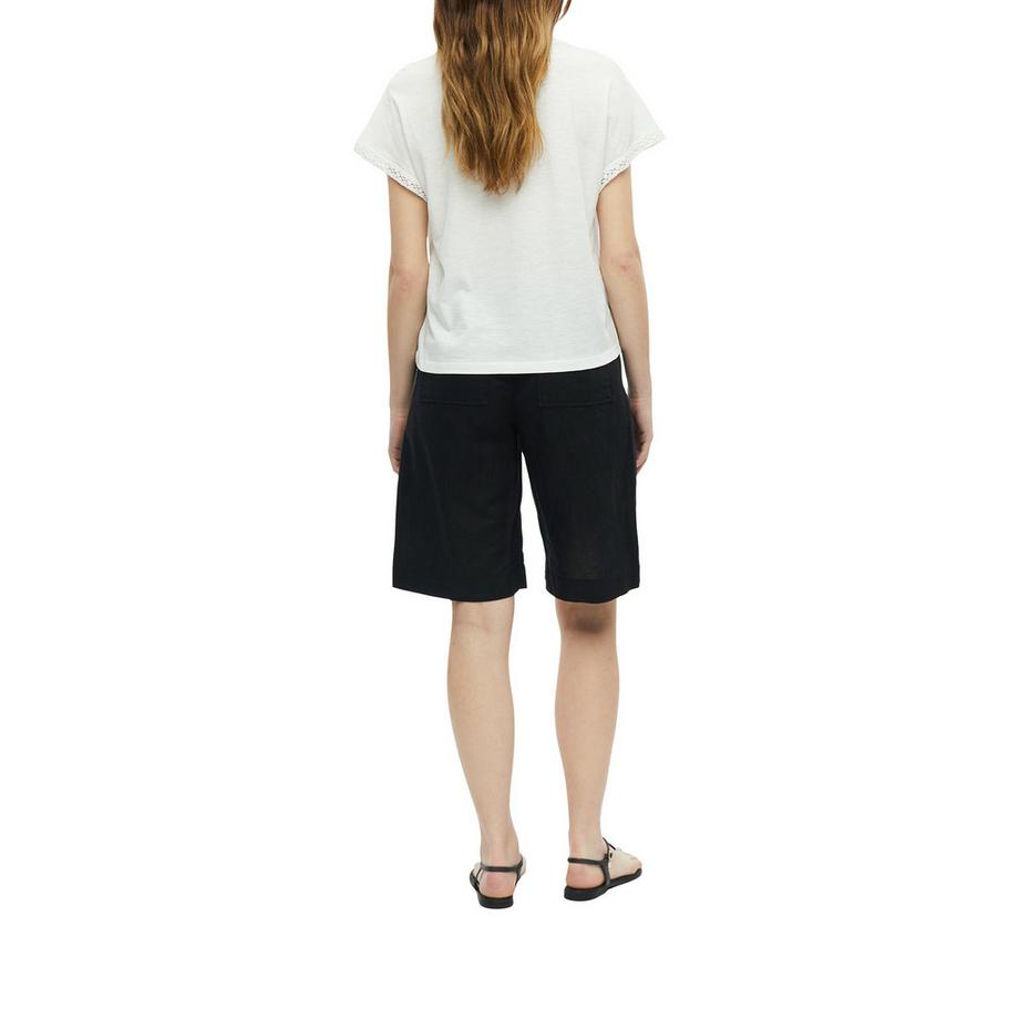 S. Oliver Red Label T-Shirt Col V Bordure Dentelle  