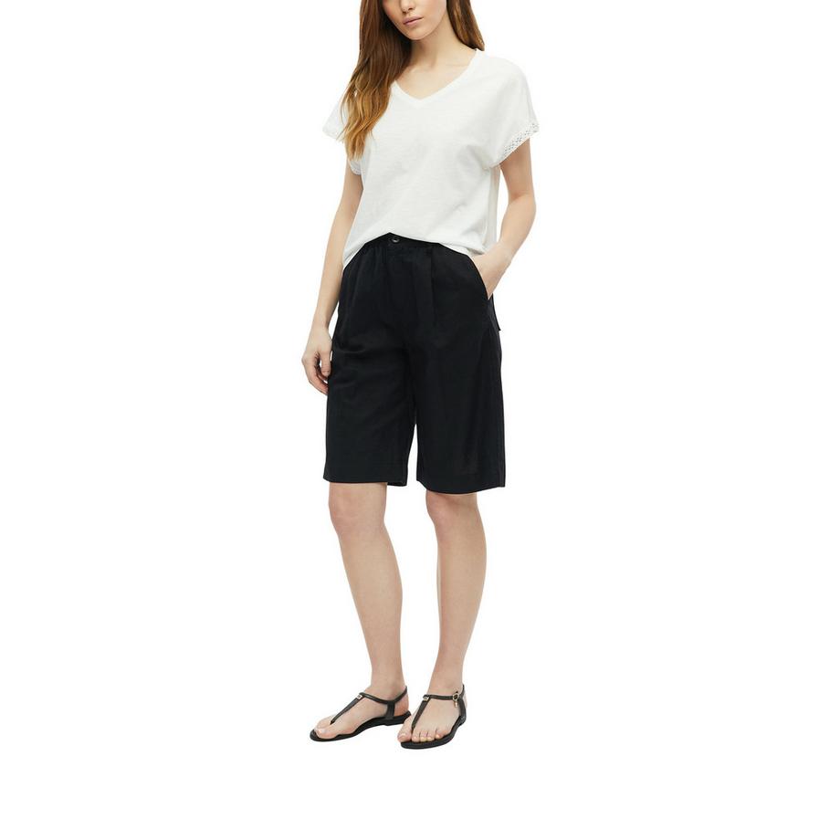 S. Oliver Red Label T-Shirt Col V Bordure Dentelle  
