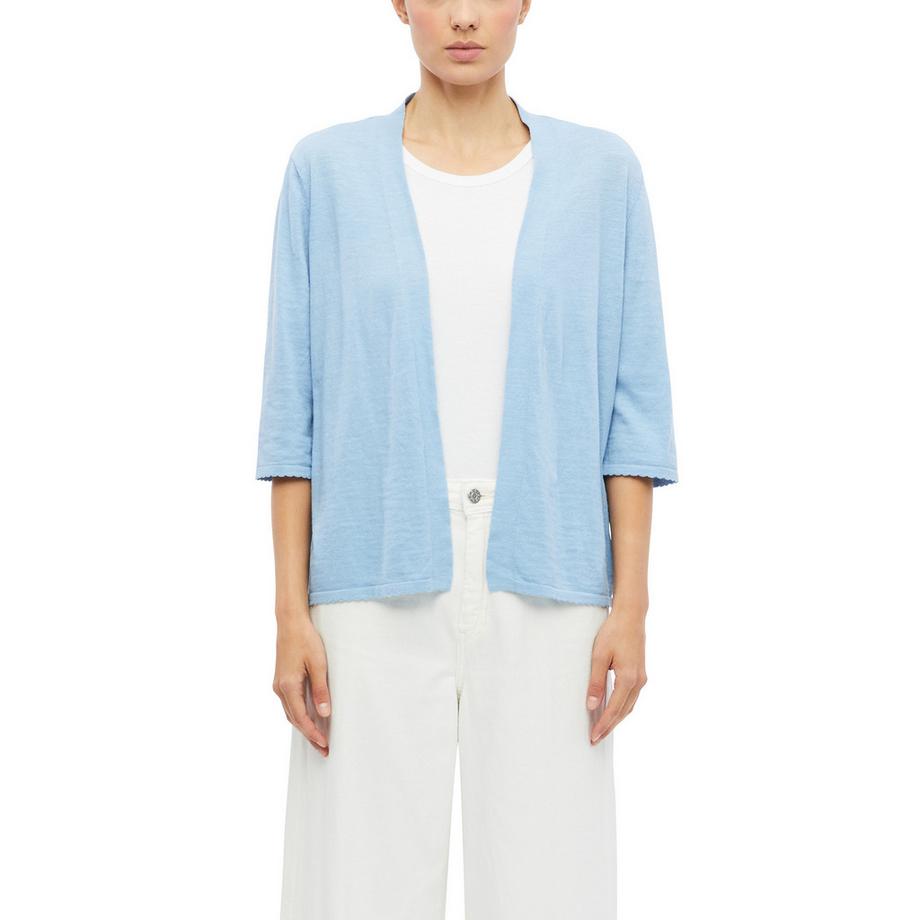 Veste longue en tricot, manches longues