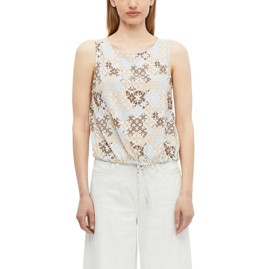 S. Oliver Red Label Ärmellose gemusterte Bluse  