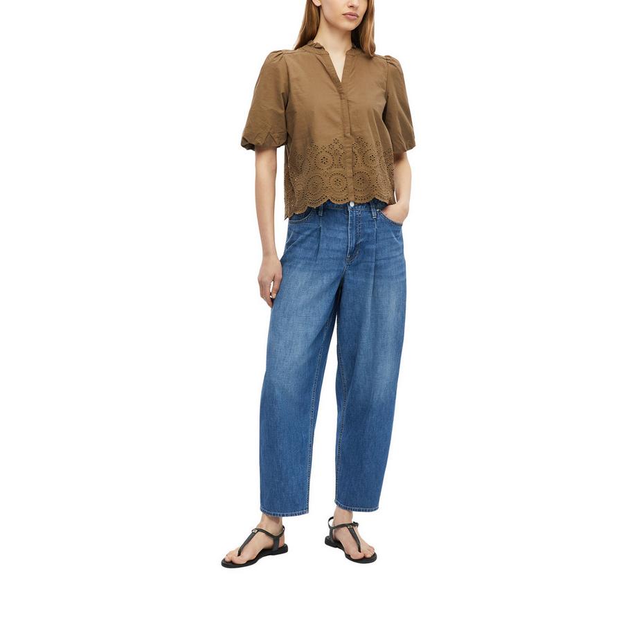 S. Oliver Red Label Chemisier à manches courtes avec broderie anglaise  