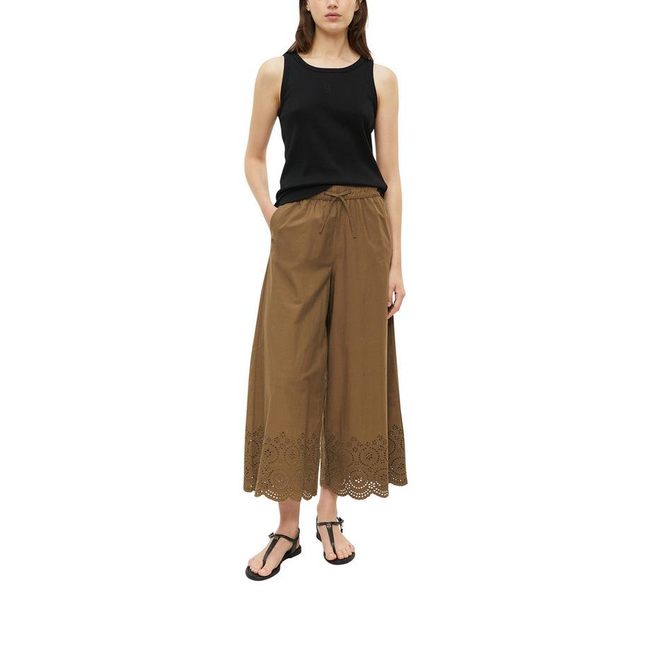 S. Oliver Red Label Pantalon Culotte avec Broderie Anglaise  