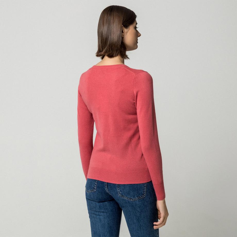 Manor Woman Kaschmirpullover mit V-Ausschnitt  