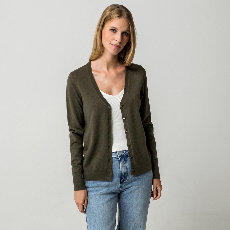 Manor Woman Cardigan Col V avec Fermeture à Boutons  
