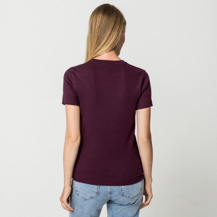 Manor Woman T-shirt Henley Manches Courtes  