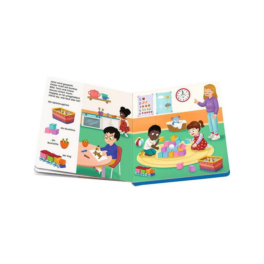 Ravensburger  play+ Mein allererstes Soundbuch: Im Kindergarten, allemand 