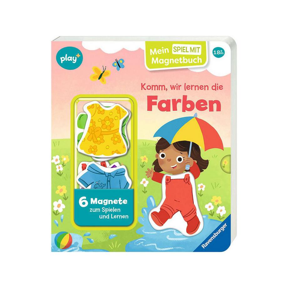play+ Mein Spiel mit-Magnetbuch: Komm, wir lernen die Farben, deutsch