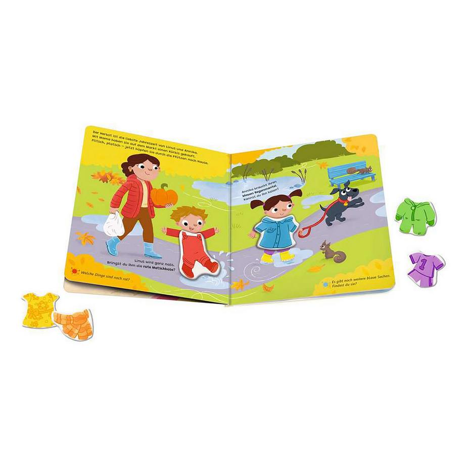 Ravensburger  play+ Mein Spiel mit-Magnetbuch: Komm, wir lernen die Farben, allemand 