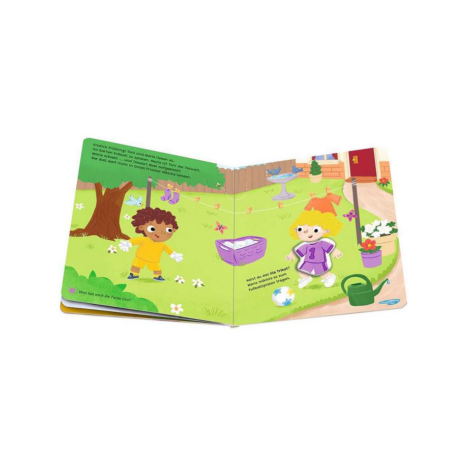 Ravensburger  play+ Mein Spiel mit-Magnetbuch: Komm, wir lernen die Farben, allemand 