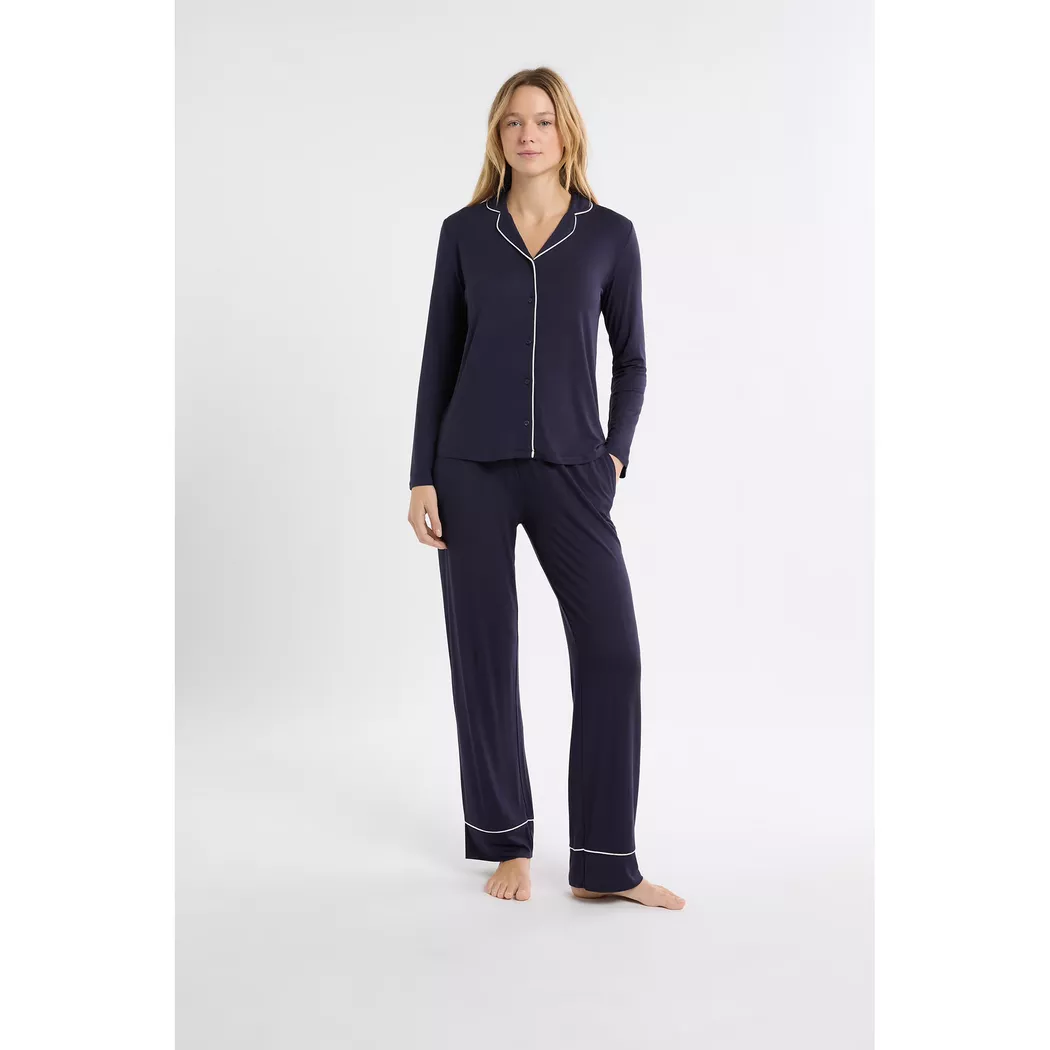 Etam - Pyjama-Set, 2er-Pack, für Damen, Marine, Größe S