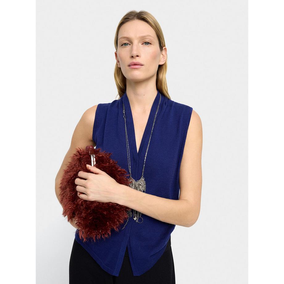 Parfois Cardigan senza maniche scollo a V  