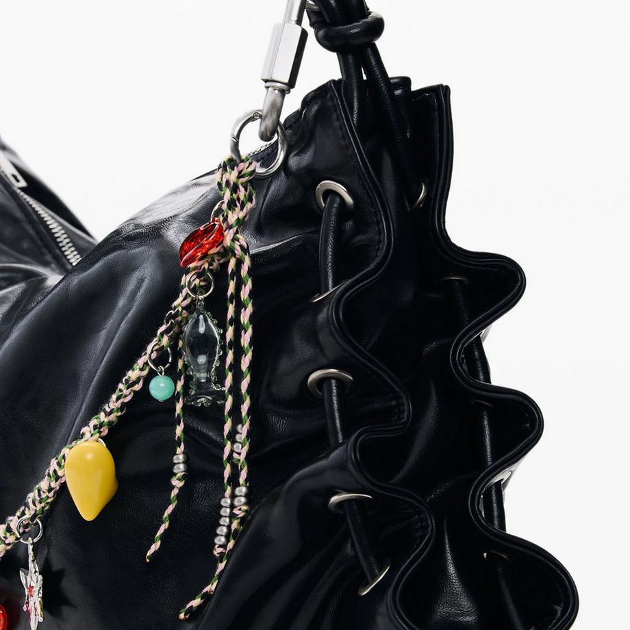 Desigual Borsa a tracolla con charms  