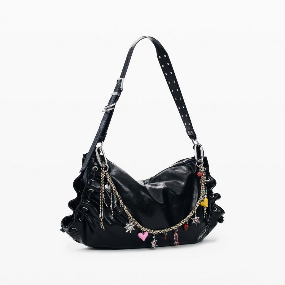 Desigual Borsa a tracolla con charms  