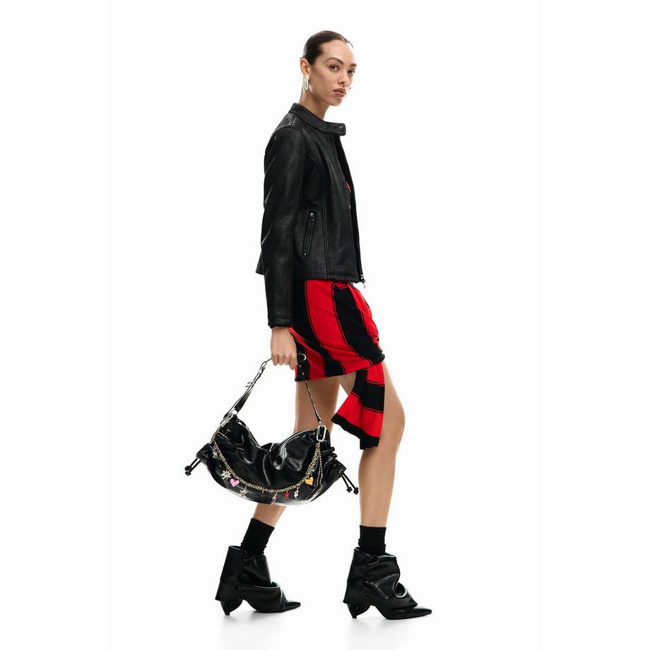Desigual Borsa a tracolla con charms  